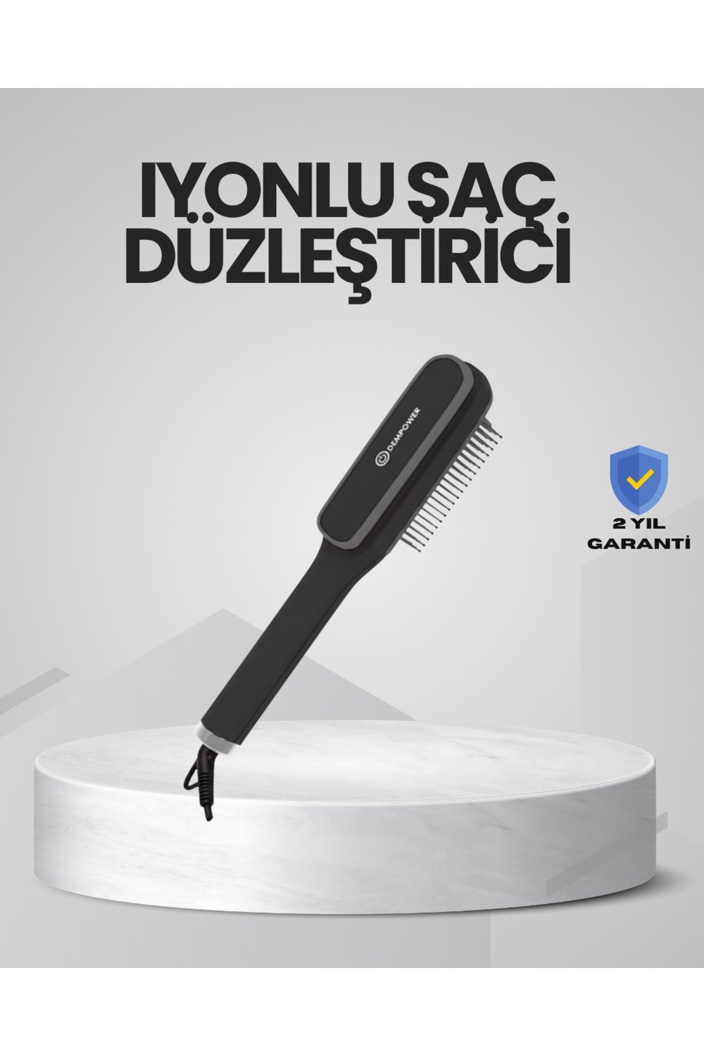 İyonlu Saç Düzleştirici Tarak Hızlı Isınma ve Ayarlanabilir Isı