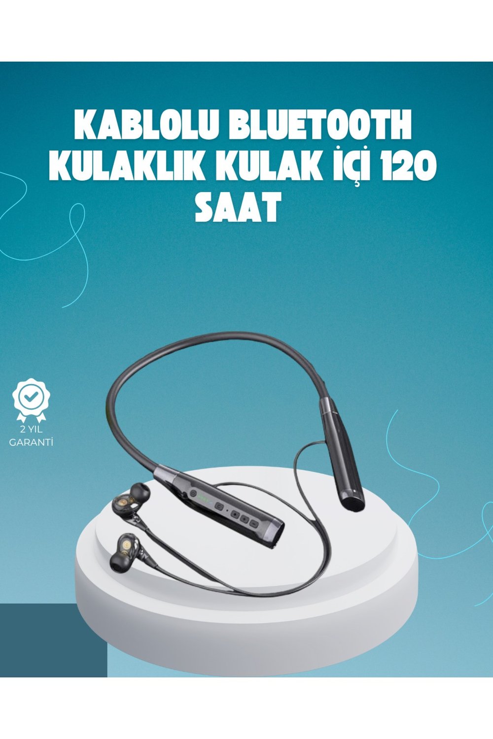 Kablosuz Bluetooth Kulaklık – Uzun Ömürlü Batarya, Ergonomik Tasarım, Gürültü Engelleyici