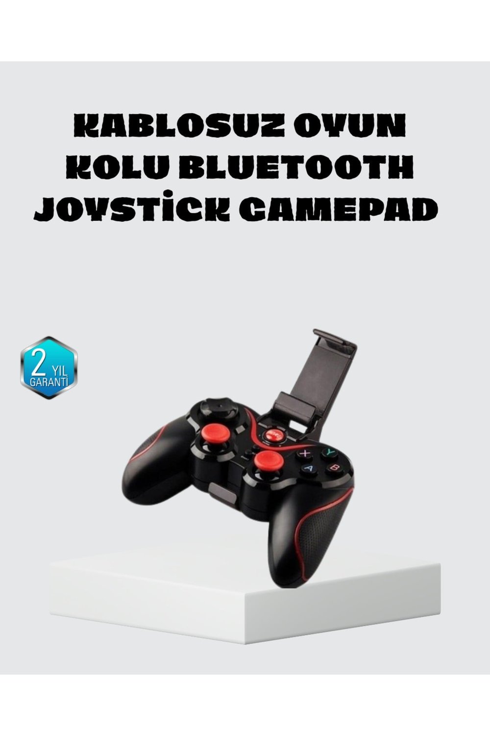 Kablosuz Bluetooth Oyun Kolu Mobil TV PC Uyumlu Ergonomik Tasarım