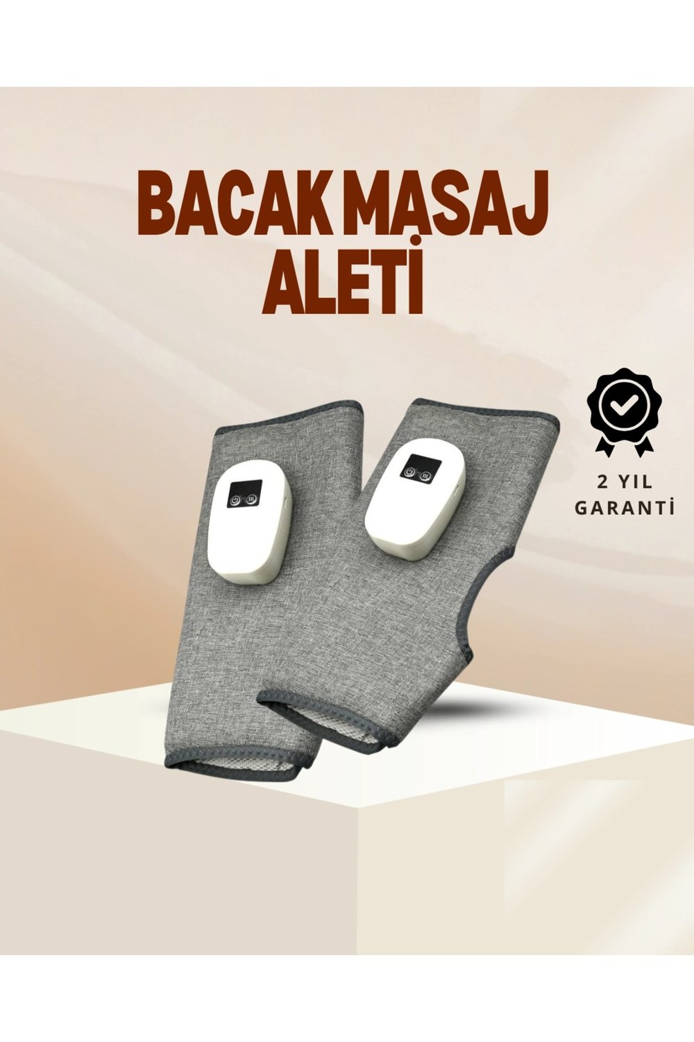 Kablosuz Isıtmalı Baldır Masaj Aleti – 3 Hava Basınçlı, Titreşimli ve Sıcak Kompres Fonksiyonlu