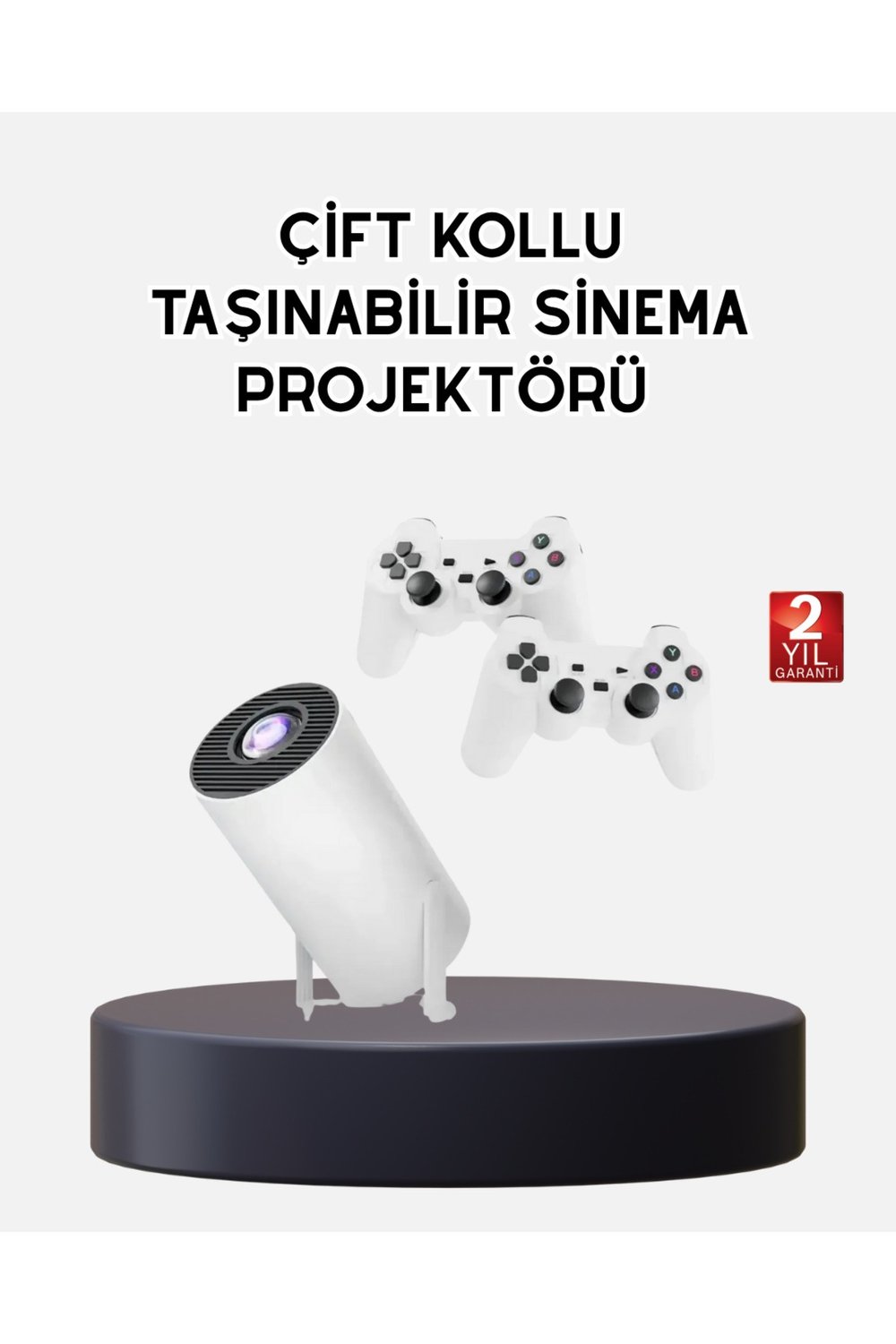 Kablosuz Projeksiyon Cihazı 4K Destekli HDMI USB Oyun Uyumlu