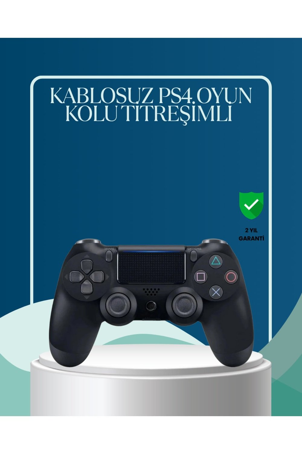 Kablosuz PS4 Oyun Kolu Çift Motor Titreşimli Uzun Bataryalı