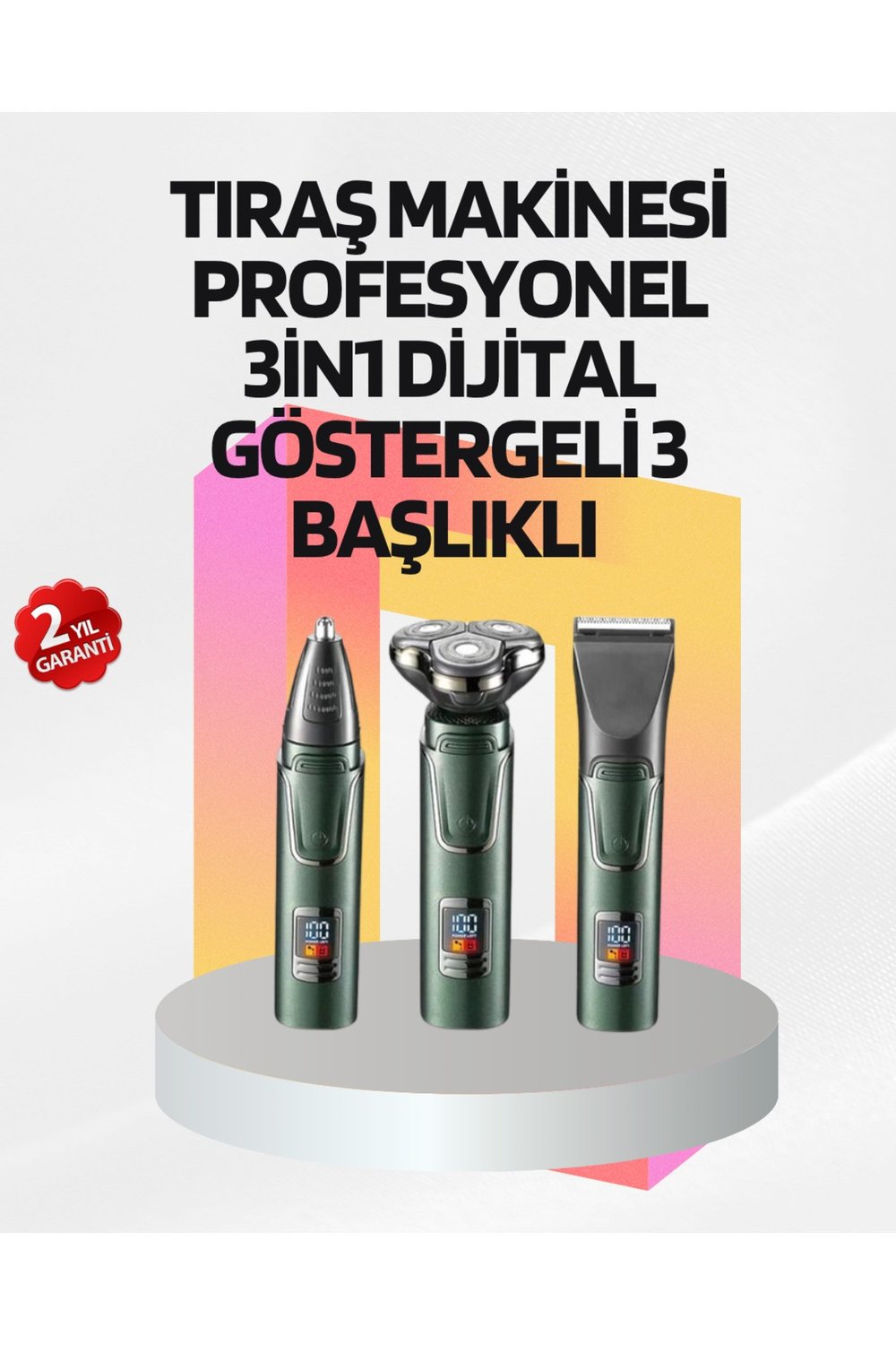 Kablosuz Şarjlı Çok Amaçlı Tıraş Makinesi