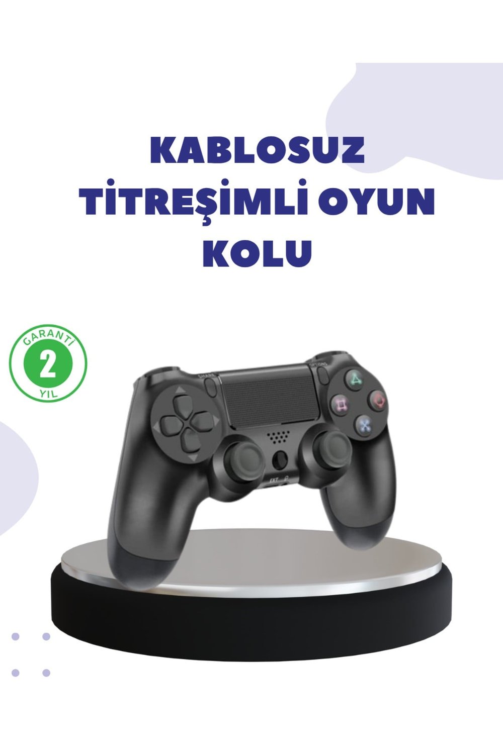 Kablosuz Titreşimli Oyun Kolu – Yüksek Hassasiyetli Analog Kontrol ve Ergonomik Tutma