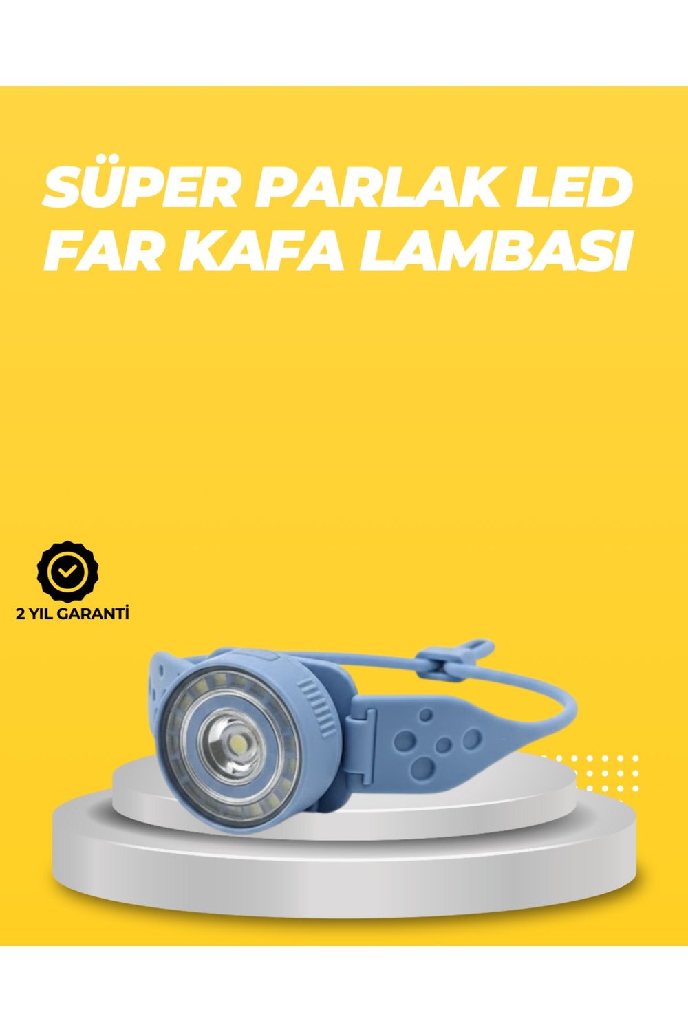 Kampçı Kafa Lambası Su Geçirmez Çok Modlu LED