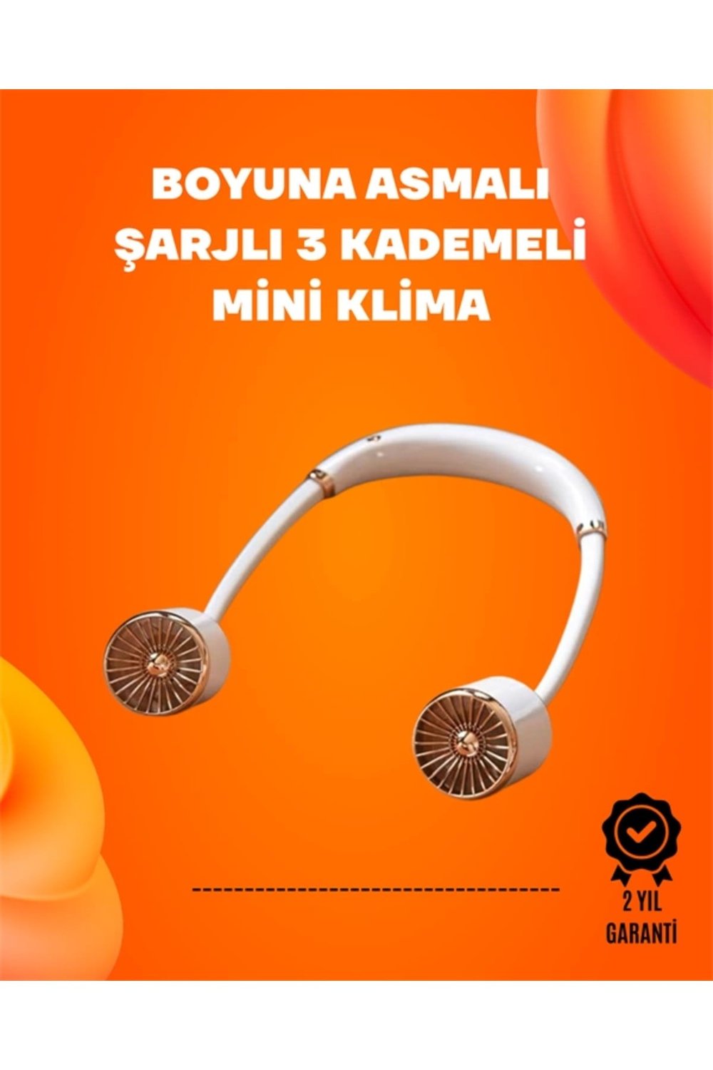 Katlanabilir Asılabilir Fan | Usb Şarjlı, 3 Vitesli Sessiz Mini Fan