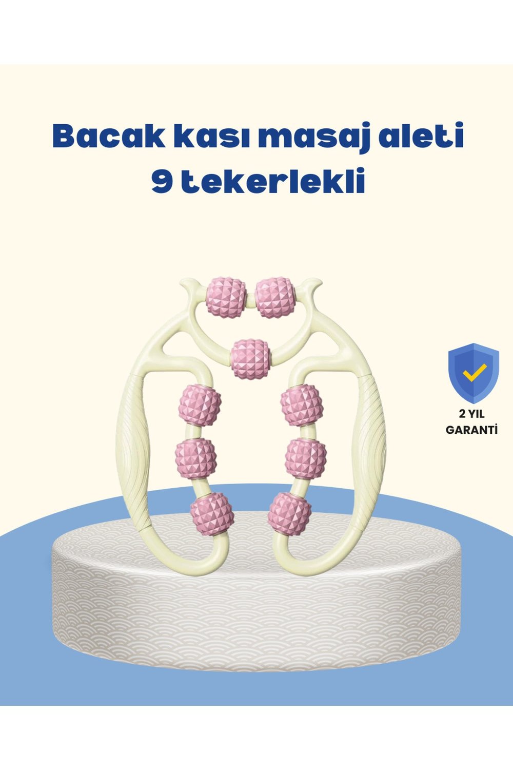 KESGİN MARKET ® Dayanıklı Plastik Kas Masaj Rulosu Selülit Karşıtı
