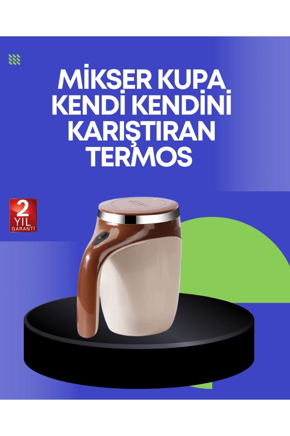 KESGİN MARKET ® USB Şarjlı Elektrikli Karıştırıcı Kupa – Sıcak & Soğuk İçecekler için