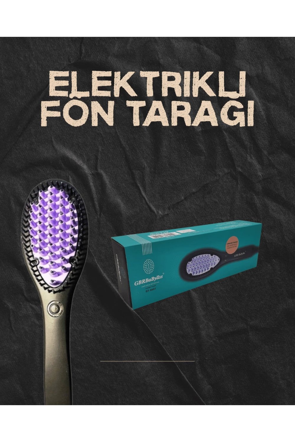 Kompakt Boyutlu Saç Düzleştirme Fırçası – PTC Seramik Teknoloji