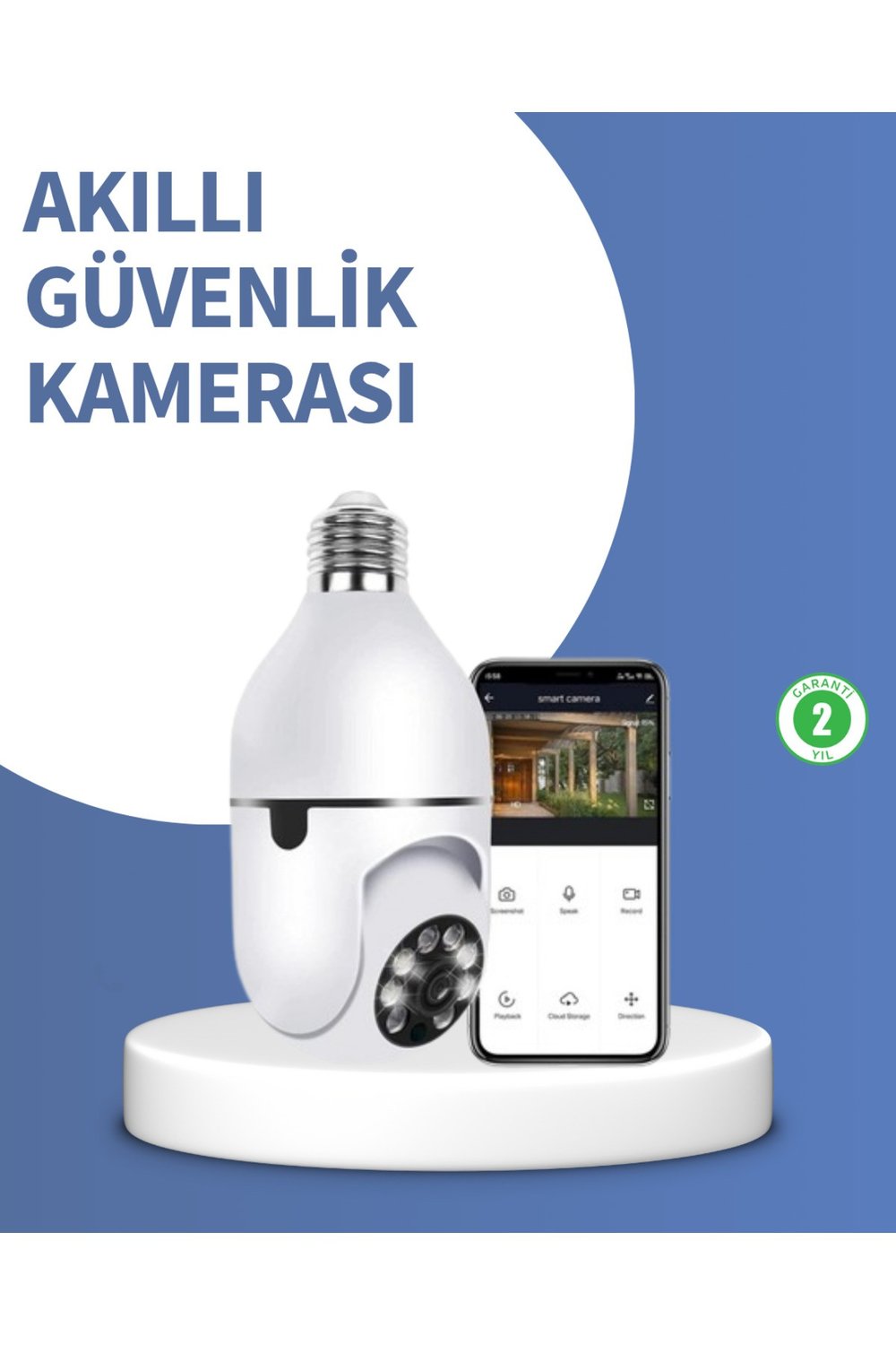 Kompakt Tasarımlı Gece Görüşlü Kablosuz Kamera