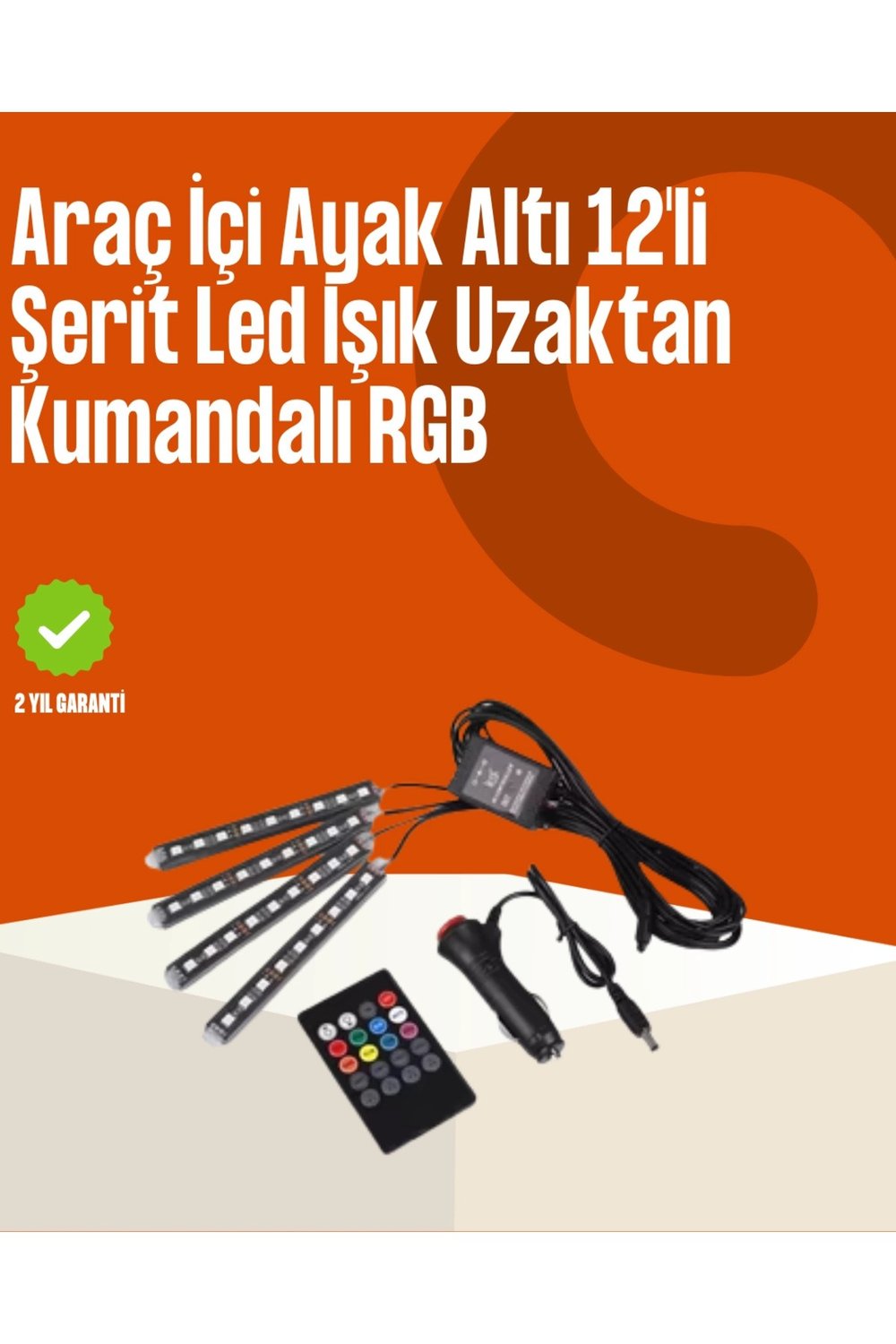 Kumandalı Araç LED Şerit Işıklar