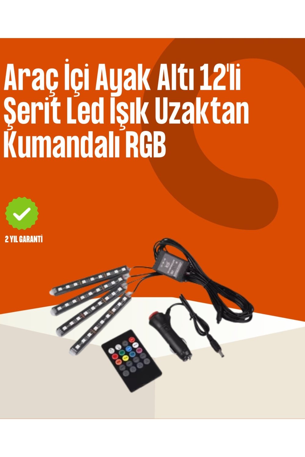 Kumandalı Araç LED Şerit Işıklar
