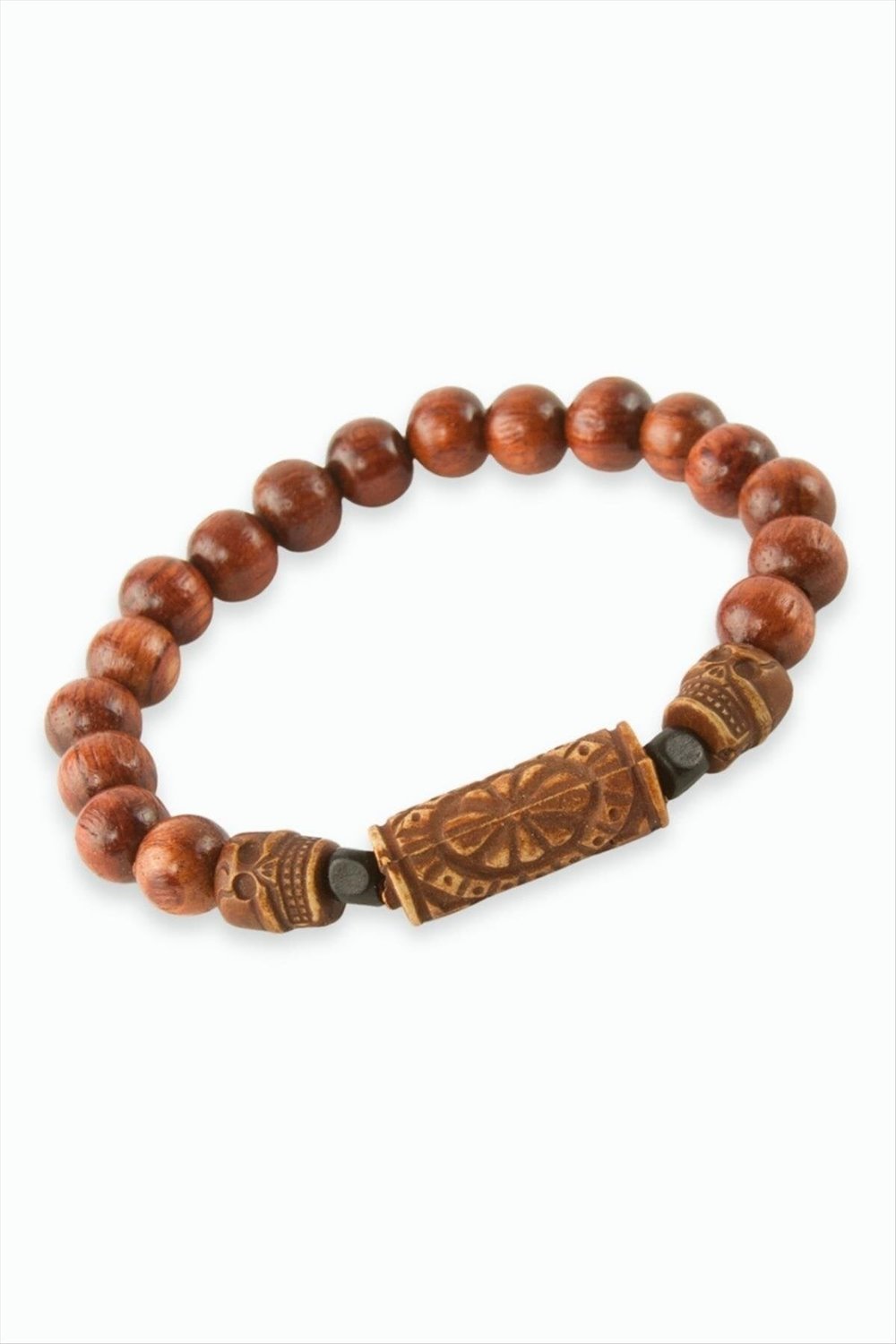 Kuru Kafa Bambu Ahşap Bileklik 8 mm