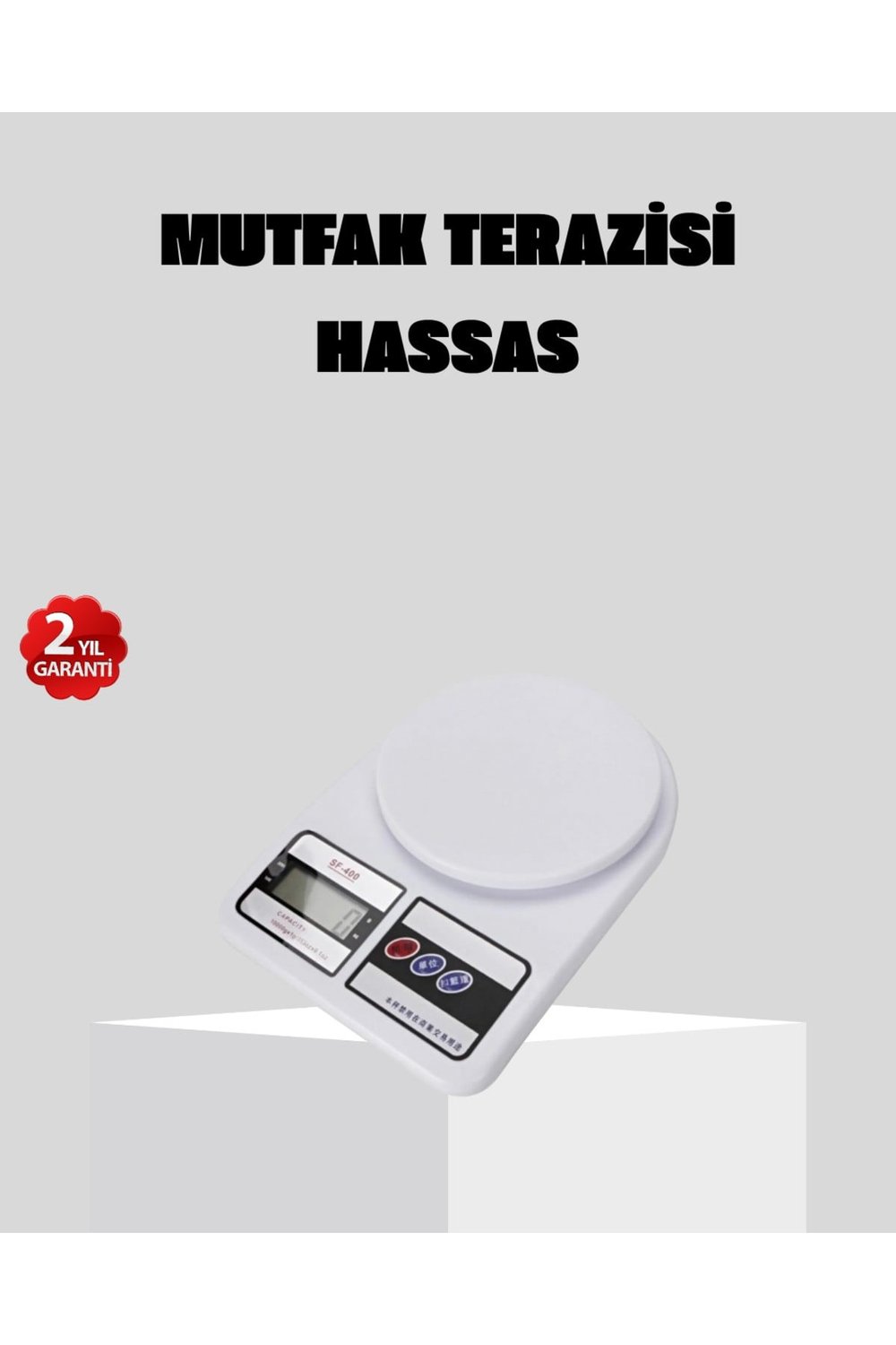 LCD Ekranlı Hassas Dijital Mutfak Terazisi – 5kg Kapasite, 1g Hassasiyet
