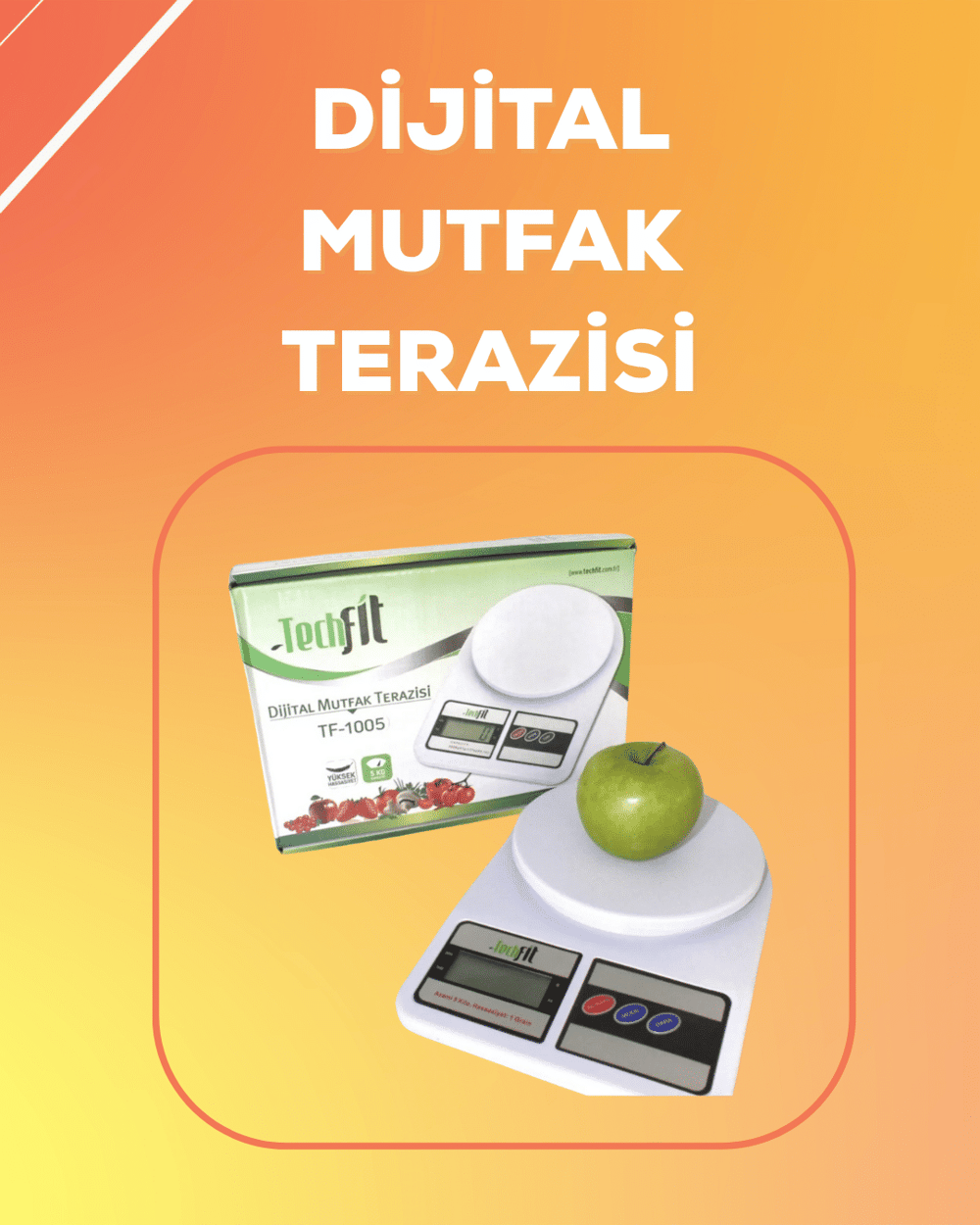 LCD Ekranlı Yüksek Hassasiyetli Dijital Mutfak Terazisi