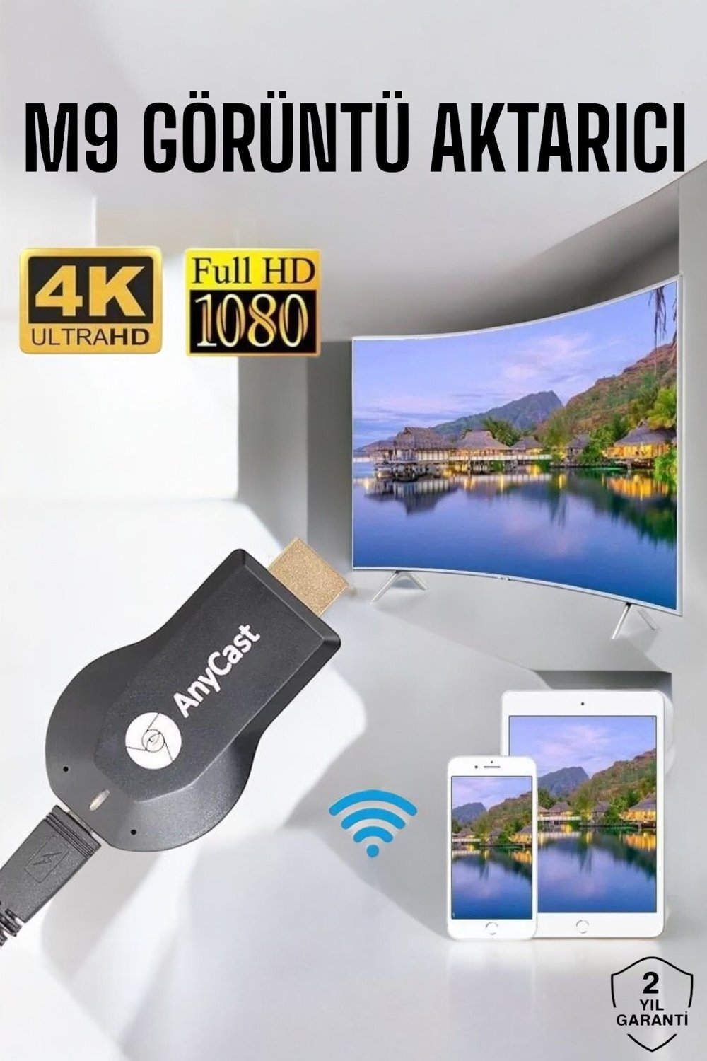 M9 Plus Görüntü Aktarıcı Wifi Aktarıcı HD Görüntü Kalitesi