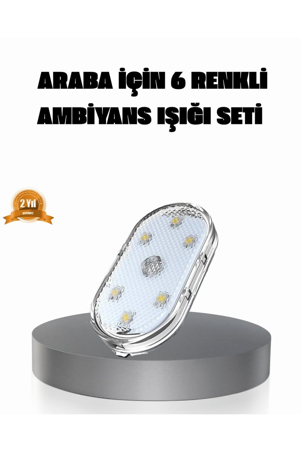 Manyetik Araba İçi Ambiyans LED Işık Seti – Kolay Montajlı ve Kablolara Gerek Yok