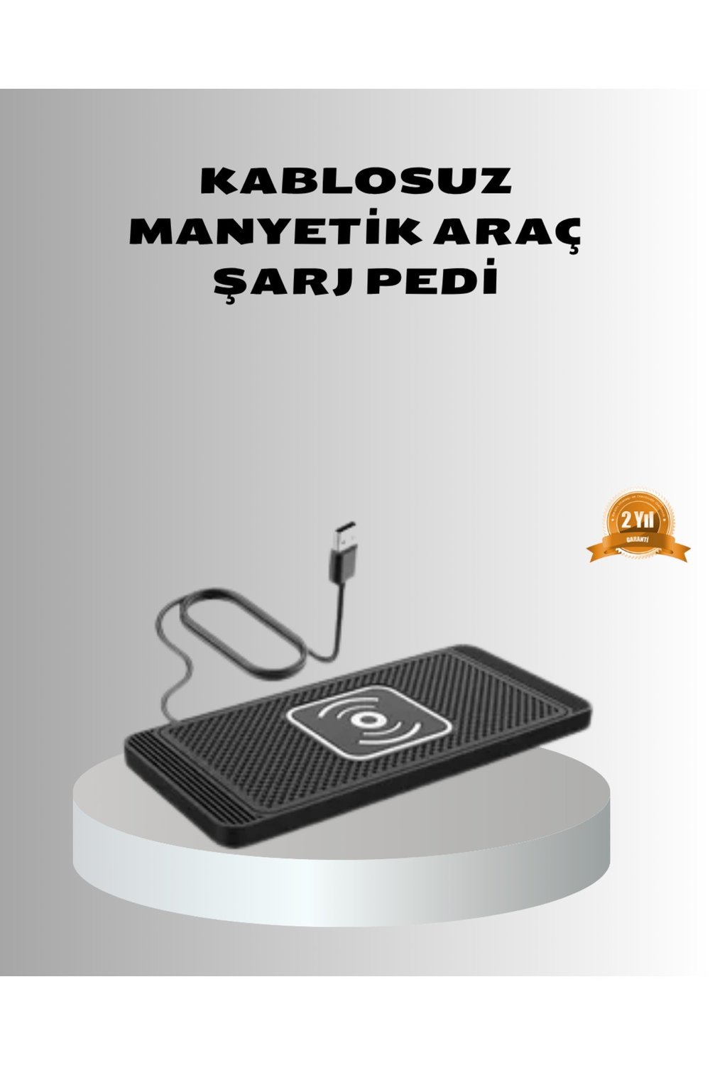Manyetik Şarj Pedi 7.5W 10W 15W Hızlı Şarj Kaymaz Tabanlı