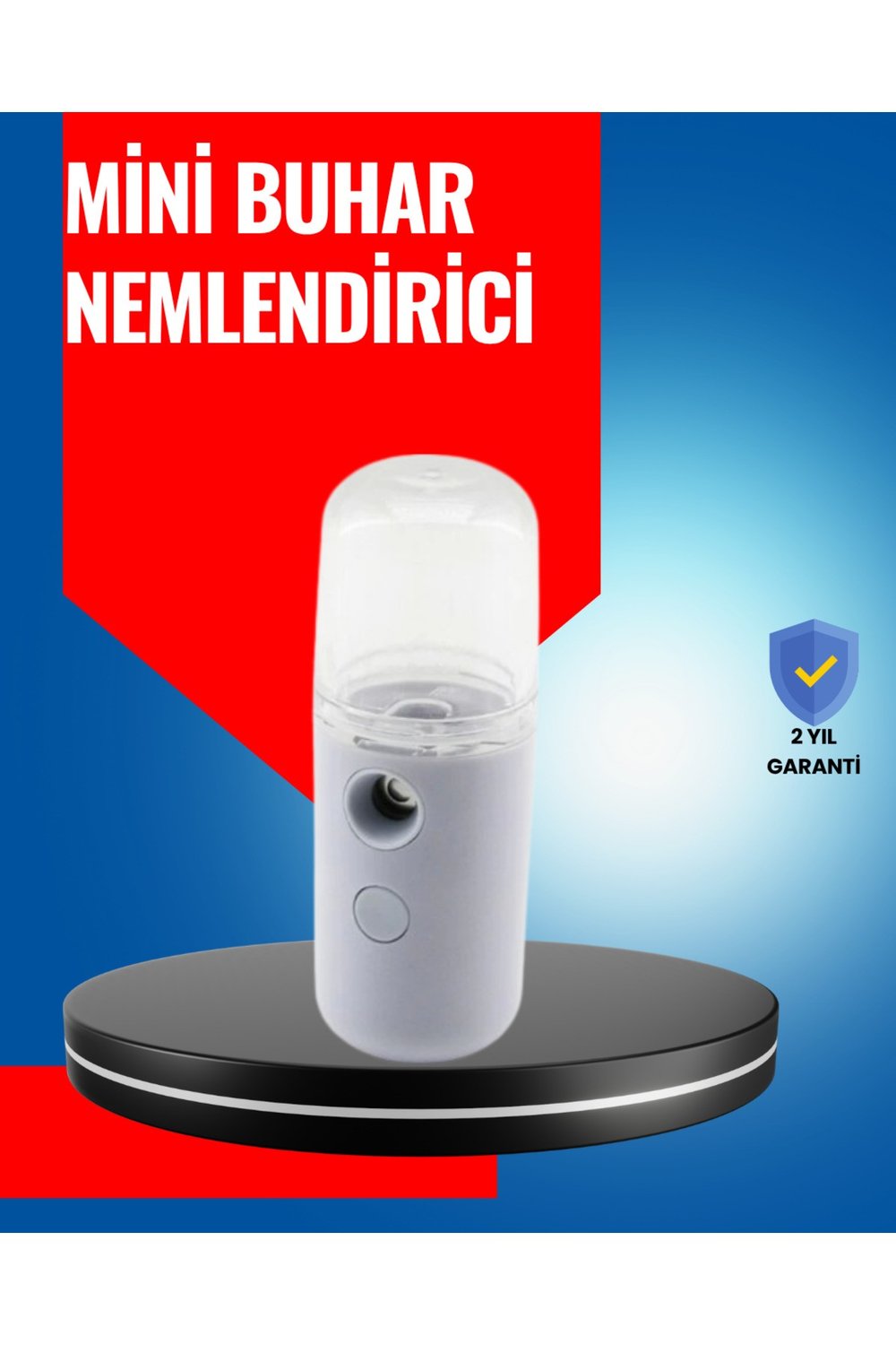 Mini Şarjlı Buhar Nemlendirici – Taşınabilir, Enerji Tasarruflu, Kablosuz Kullanım