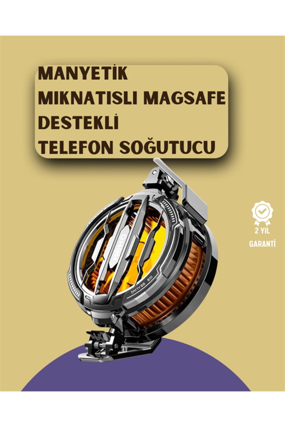 Mobil Oyunlar İçin Serinletici Telefon Fanı | Sessiz Çalışma | Geniş Kıskaçlı Tasarım