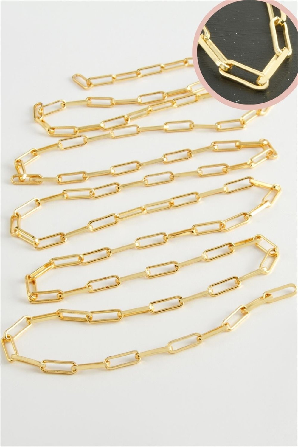 MTXDPN 4 mm Dikdörtten Zincir (162224) 1 metre-Sarı