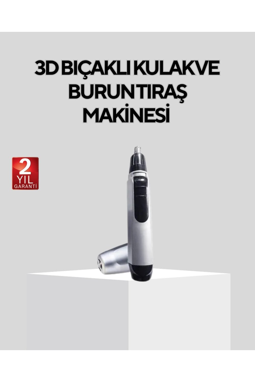 MTXDPN Burun Kulak ve Kaş Tıraş Makinesi 3D Keskin Bıçaklı Pil (162825) ile Çalışan