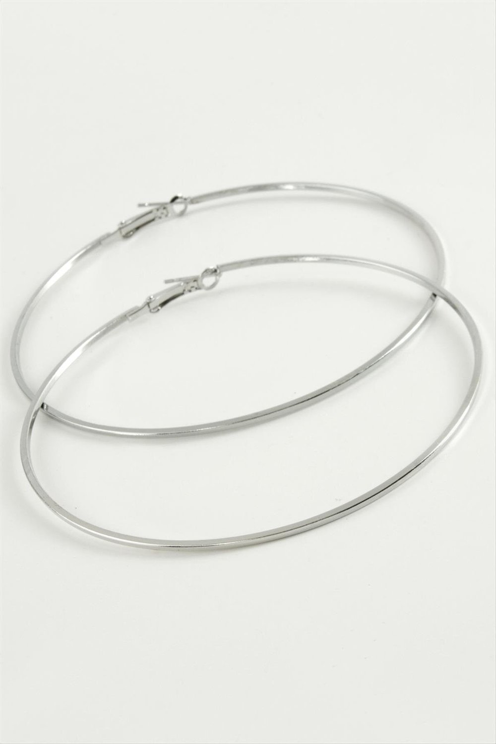 MTXDPN Düz İnce Boru Metal Halka Küpe 8-9-10 (163431) cm-9 cm
