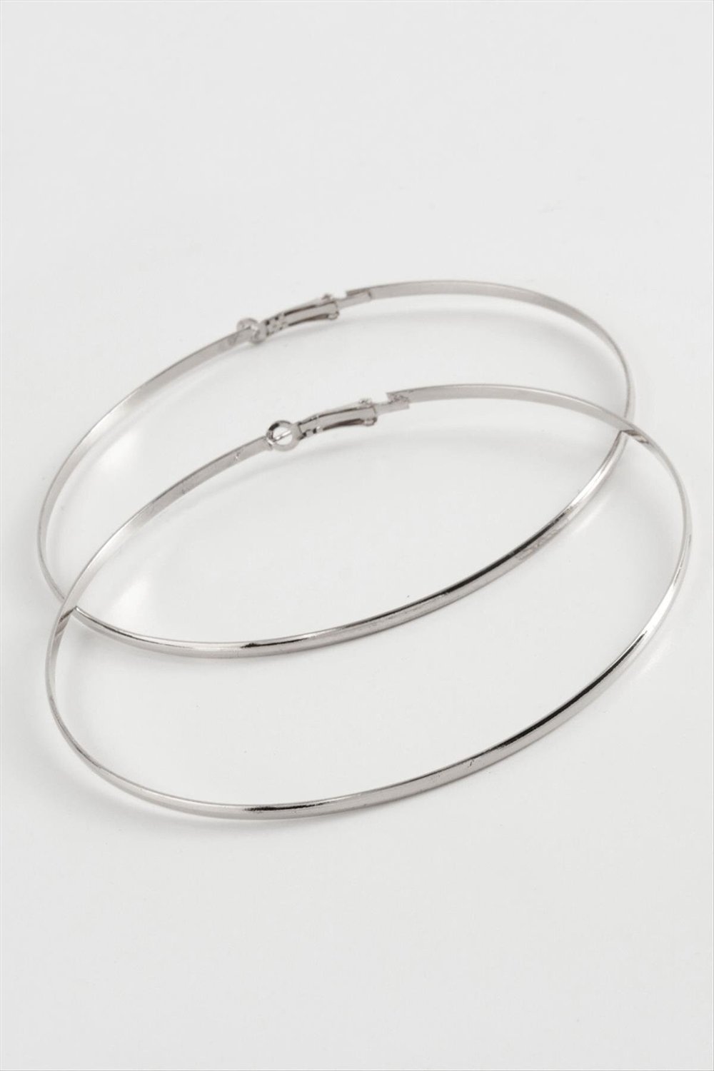 MTXDPN Düz Metal Halka Küpe 8-9-10 (163338) cm-9 cm