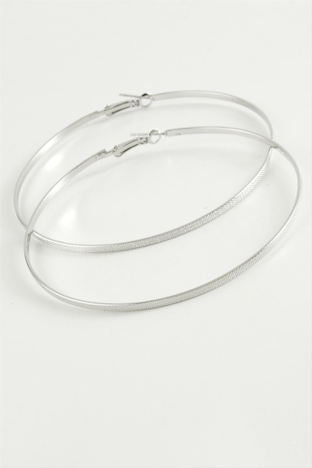 MTXDPN Noktalı Metal Halka Küpe 8-10 (163406) cm-8 cm