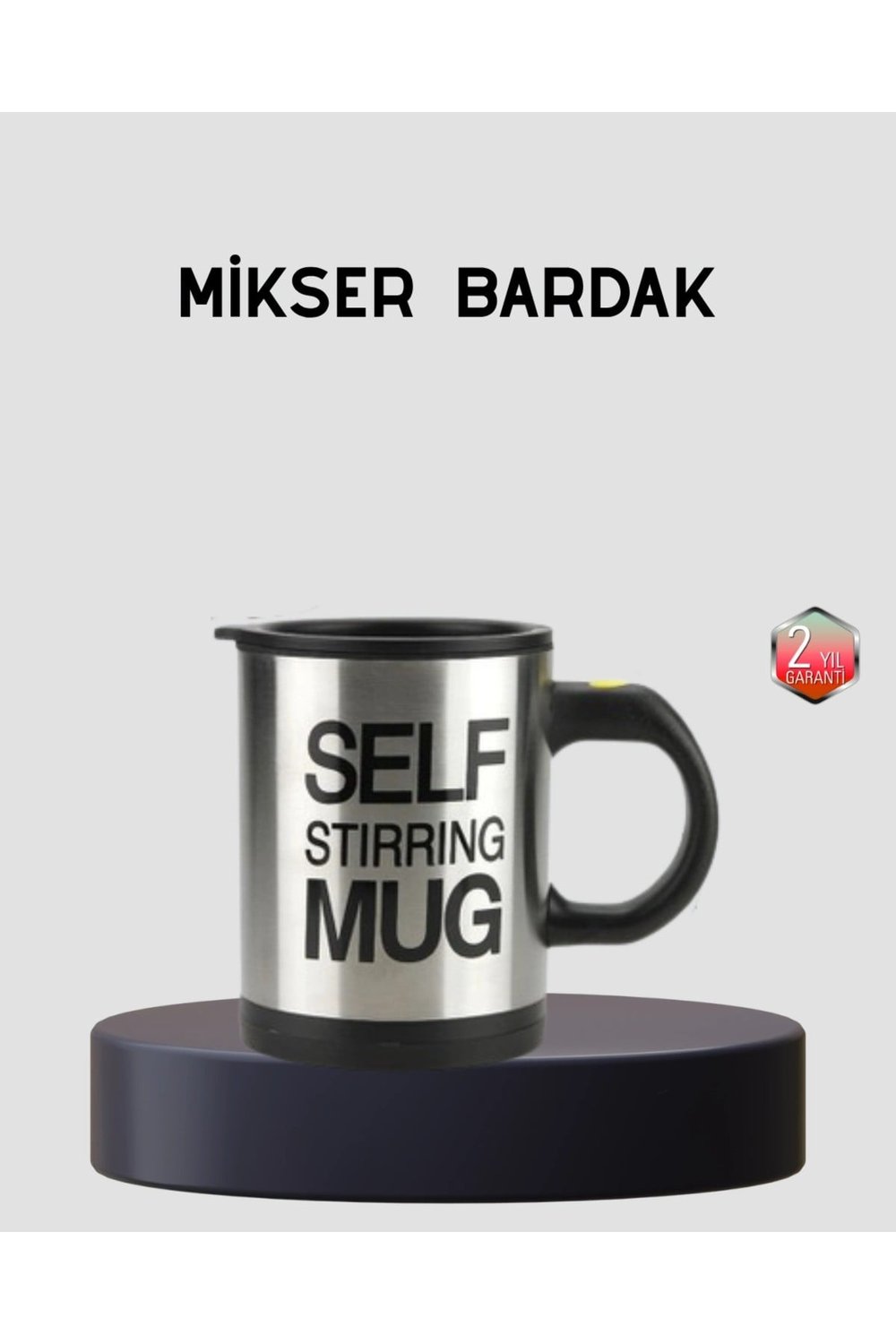 MTXDPN Otomatik Karıştıran Akıllı Kupa – Paslanmaz Çelik, (164516) Isı Korumalı