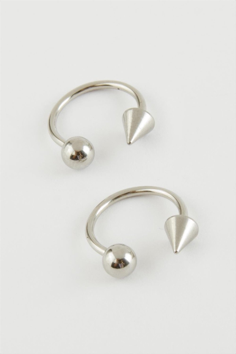 MTXDPN Septum Çelik Piercing 2 (174924) Adet-Gümüş Rengi
