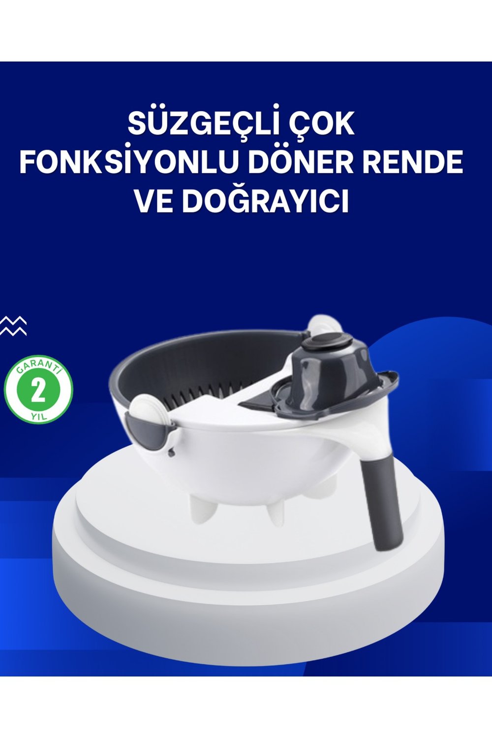 Mutfak İçin Pratik 5 Bıçaklı Rende ve Süzgeç Seti