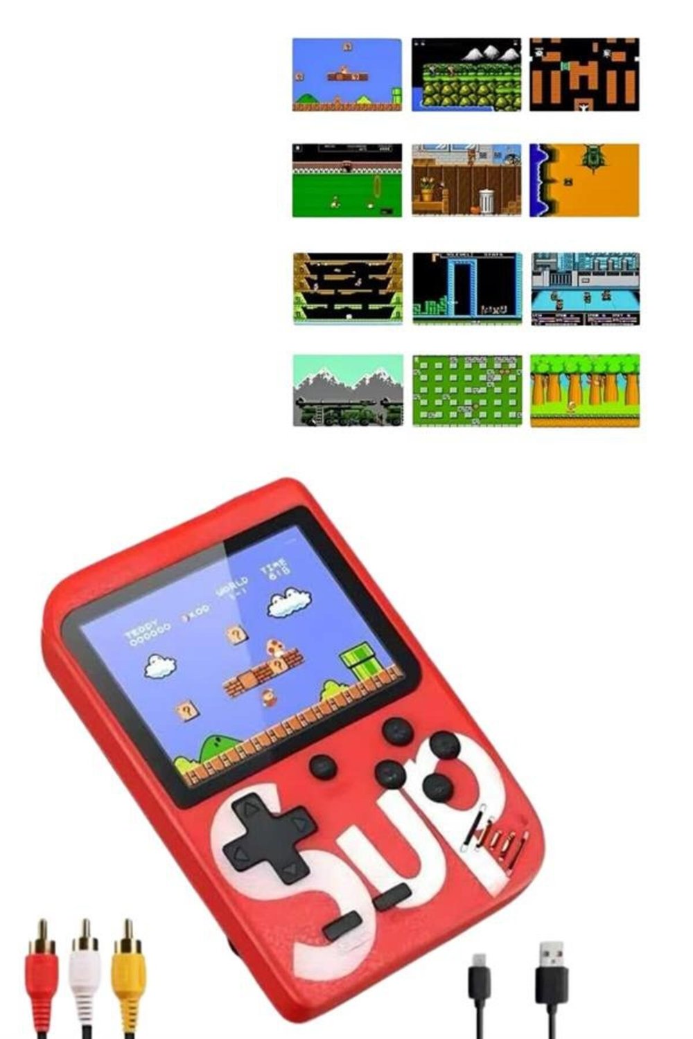 Nostalji Oyunlu Mini Atari Uyumlu  Gamebox 400 Oyunlu El Atarisi