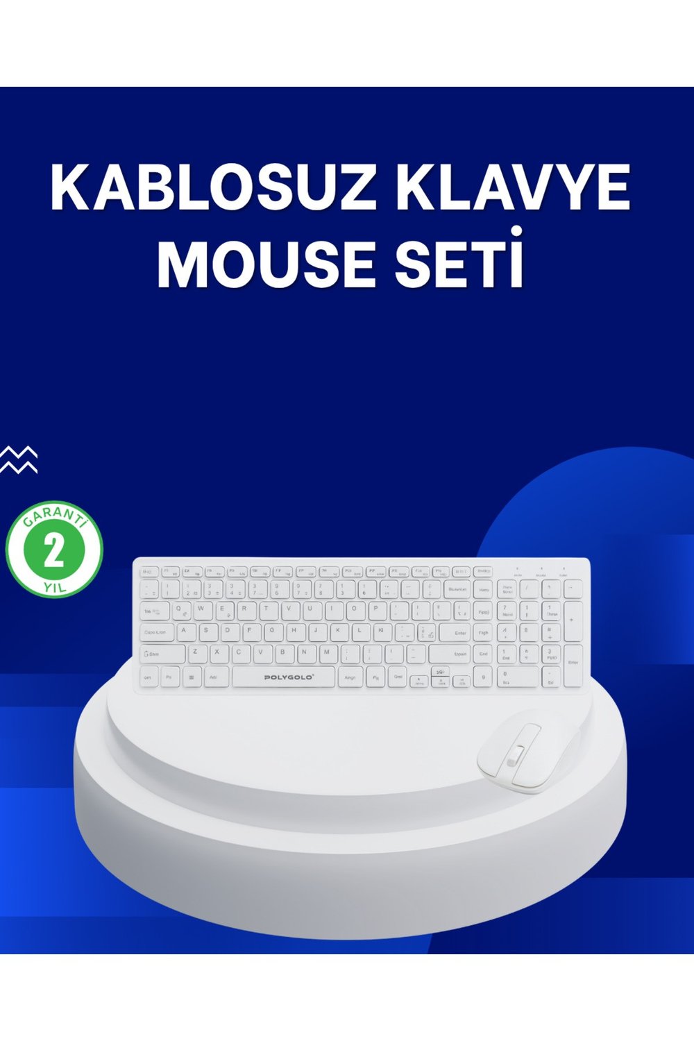 Ofis ve Ev Kullanımı İçin Kablosuz Klavye Fare Seti - Ergonomik ve Pratik