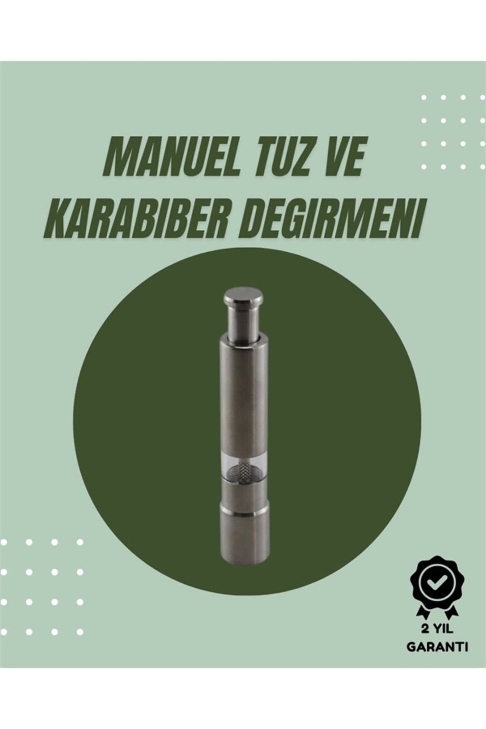 Orta Boy Kararbiber Ve Tuz Öğütücü – Kolay Kullanım, Şık Tasarım
