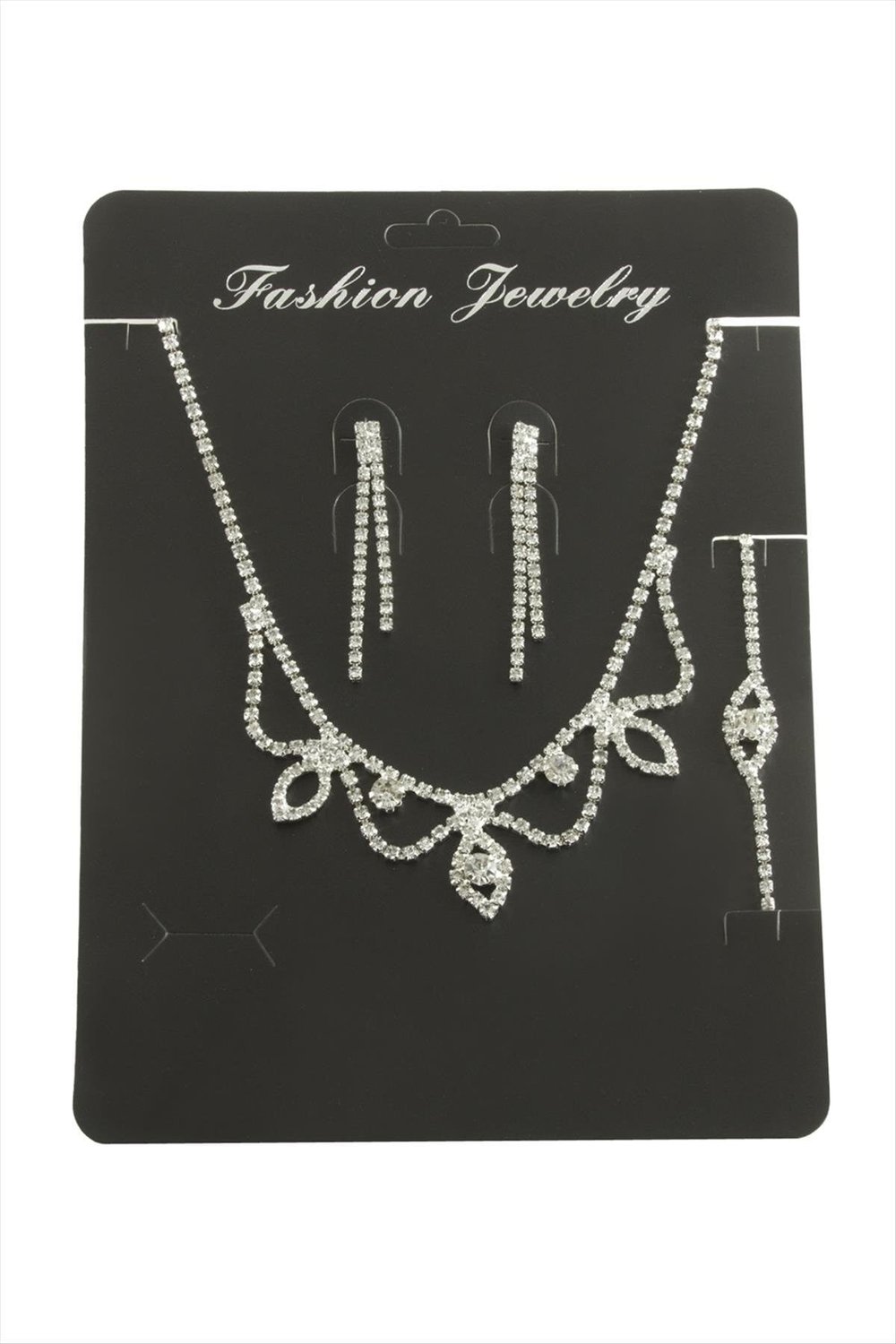 Oval Taşlı Set Kolye