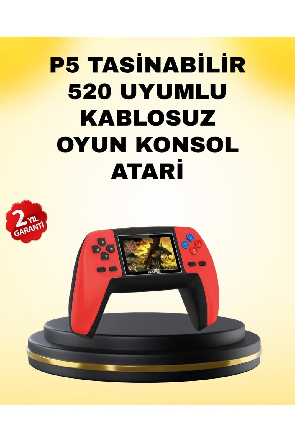 P5 Retro GamePad 520 Oyunlu TV ve Elde Oynanabilir Konsol