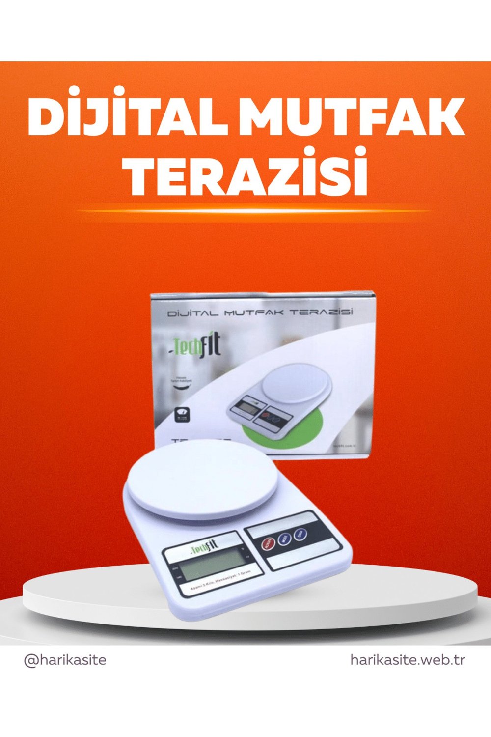 Pratik ve Şık Tasarımıyla Dijital Mutfak Tartısı