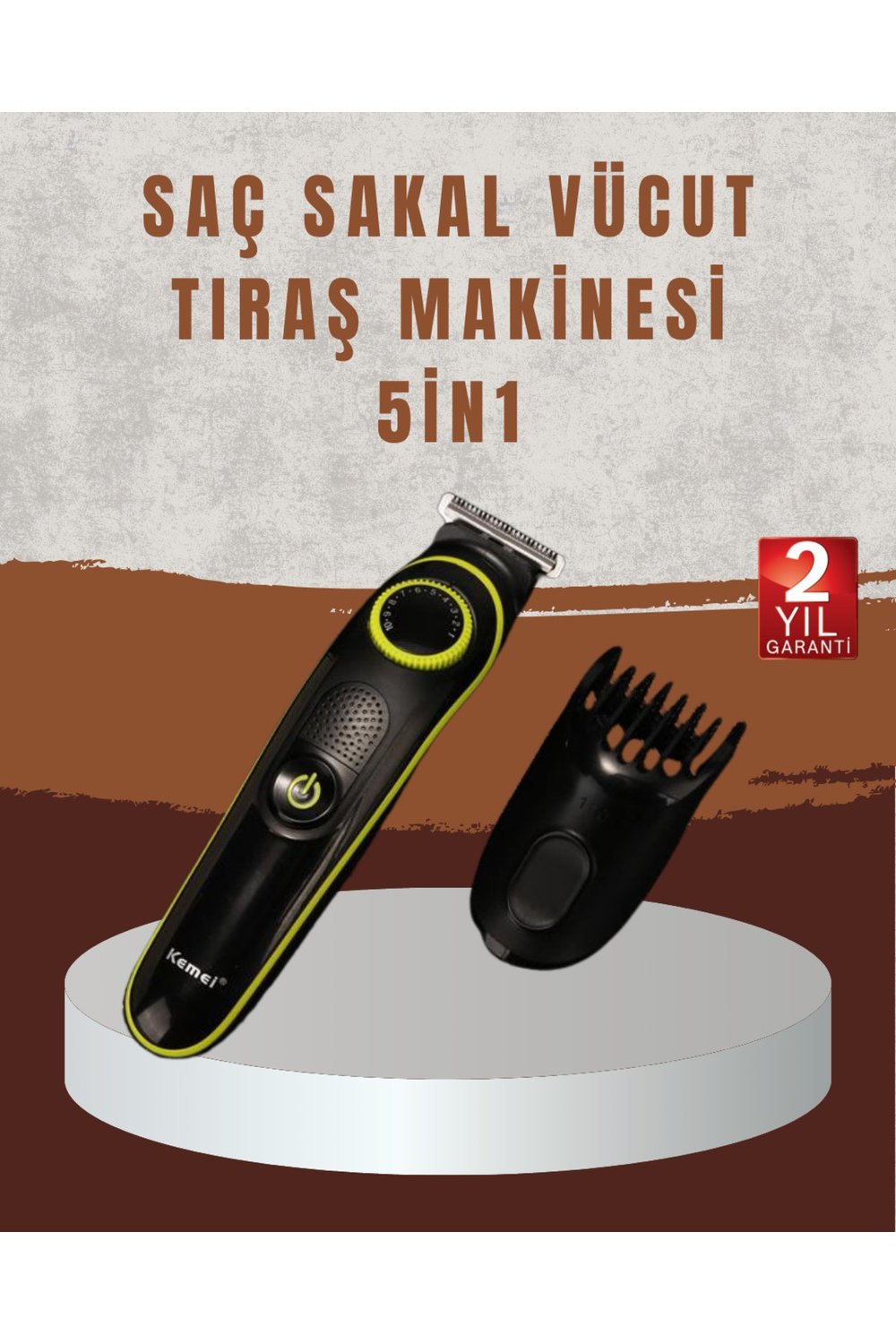 Profesyonel Erkek Saç Sakal Şekillendirme ve Vücut Bakım Seti Şarjlı Tıraş Makinesi