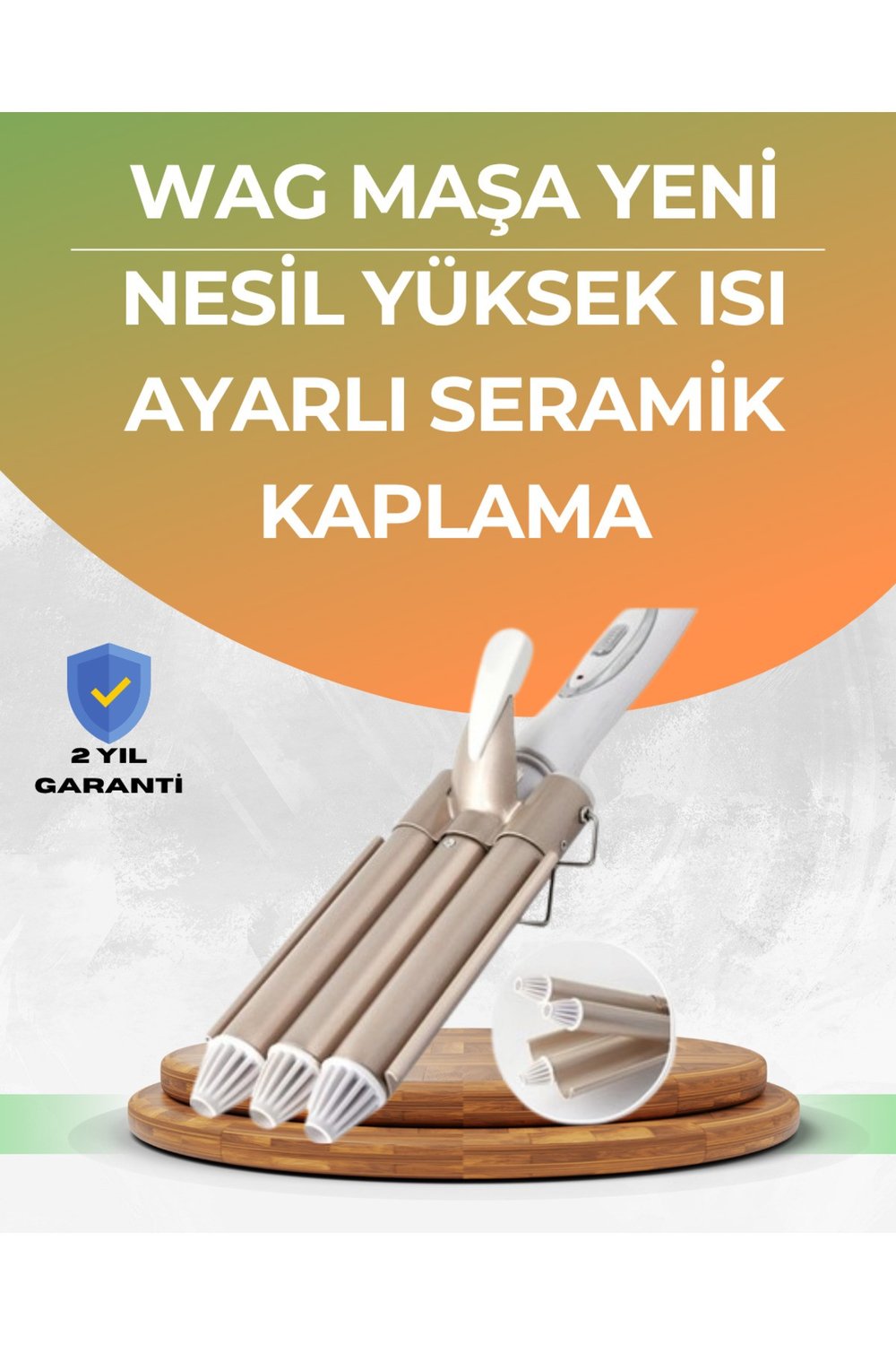 Profesyonel Kullanıma Uygun Bukle Maşası