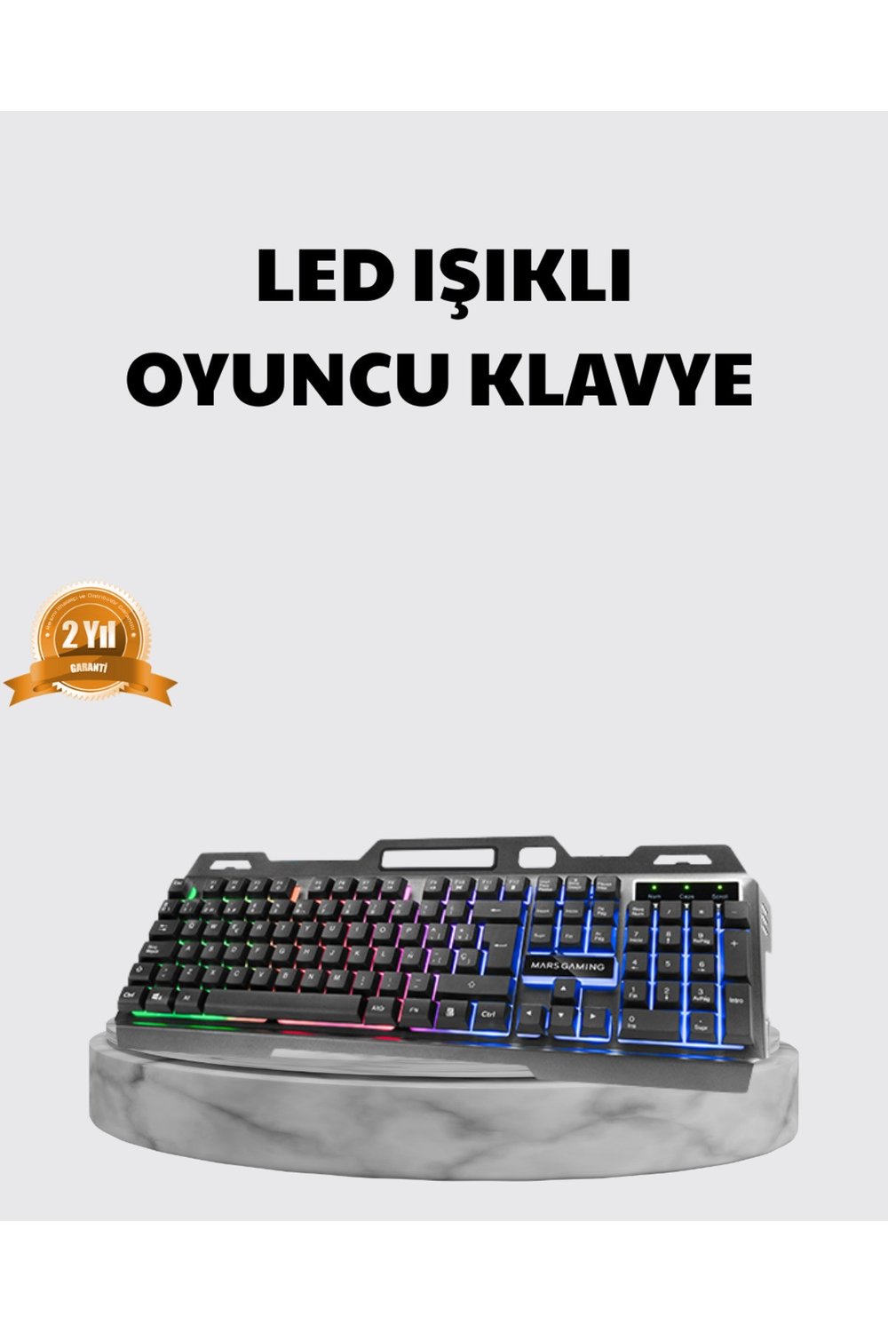 Profesyonel Oyuncu Klavye Mouse Seti – RGB Işıklı, Türkçe Q, DPI Ayarlı, Dayanıklı Gövde