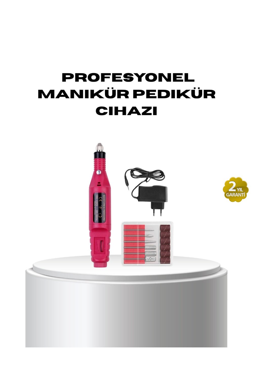 Profesyonel Tırnak Matkap Makinesi – USB Şarjlı, Ayarlanabilir Hız, Düşük Titreşimli ve Se