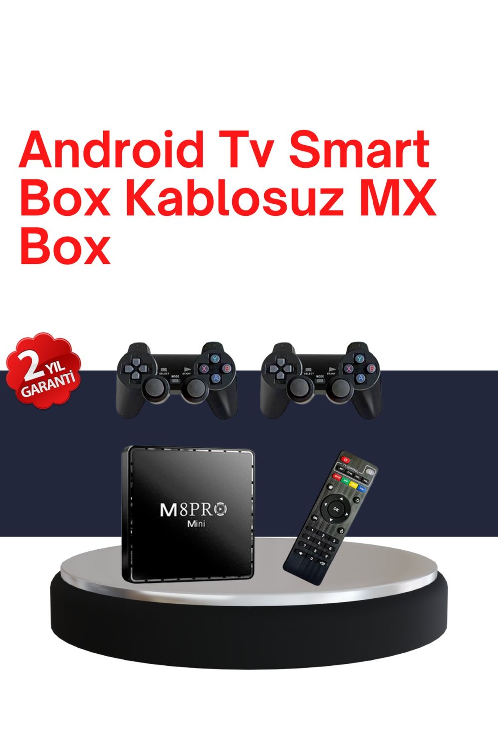Retro Oyun Konsollu Akıllı Android TV Kutusu