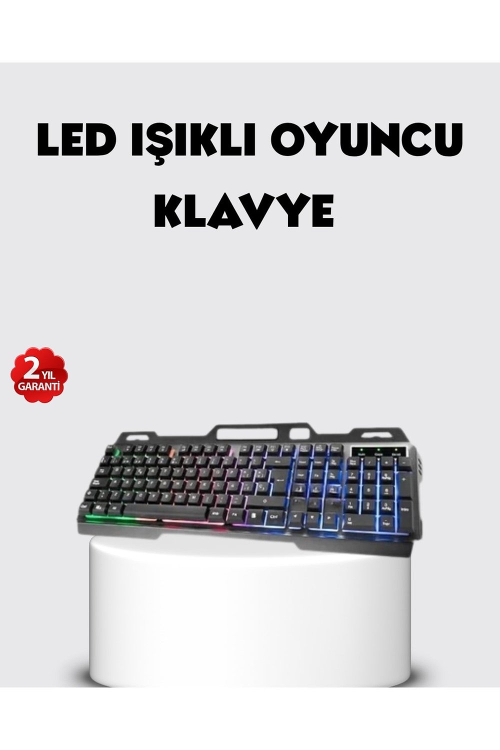 RGB Aydınlatmalı Klavye Mouse Seti – USB Bağlantılı, Türkçe Q, Ayarlanabilir DPI, Ergonomik