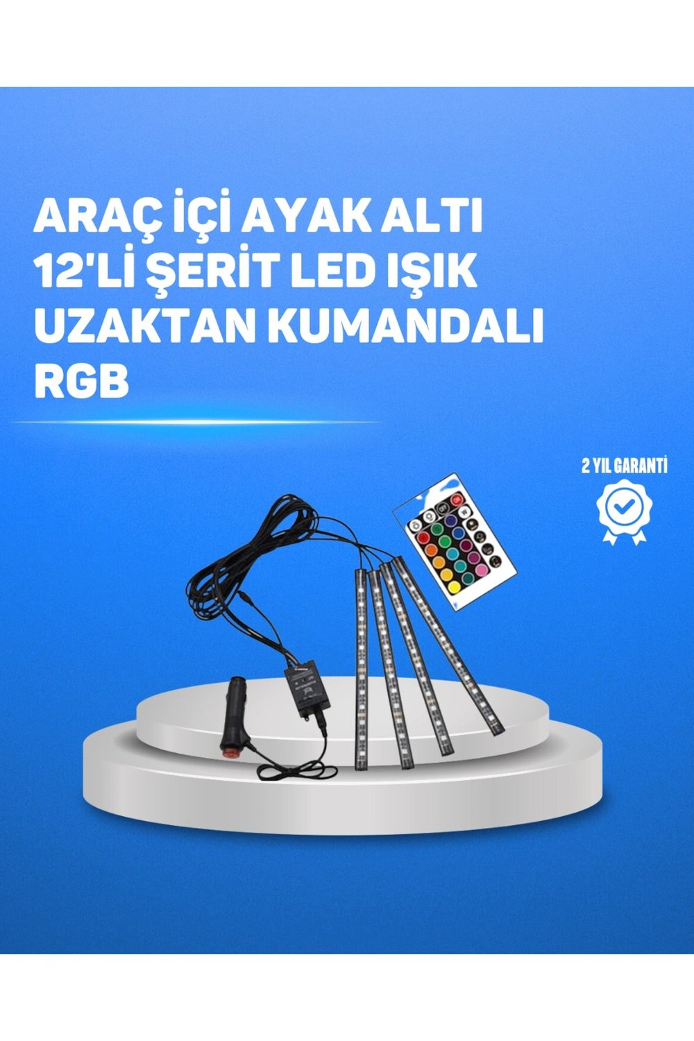 RGB LED Şerit Aydınlatma – Kolay Kurulumlu