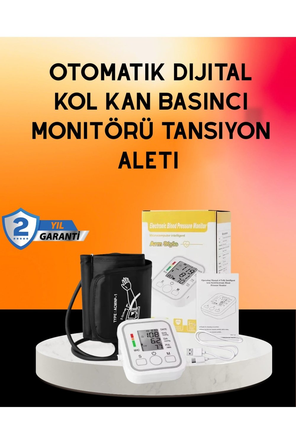 Ritmi Tespit Özellikli Dijital Tansiyon Aleti