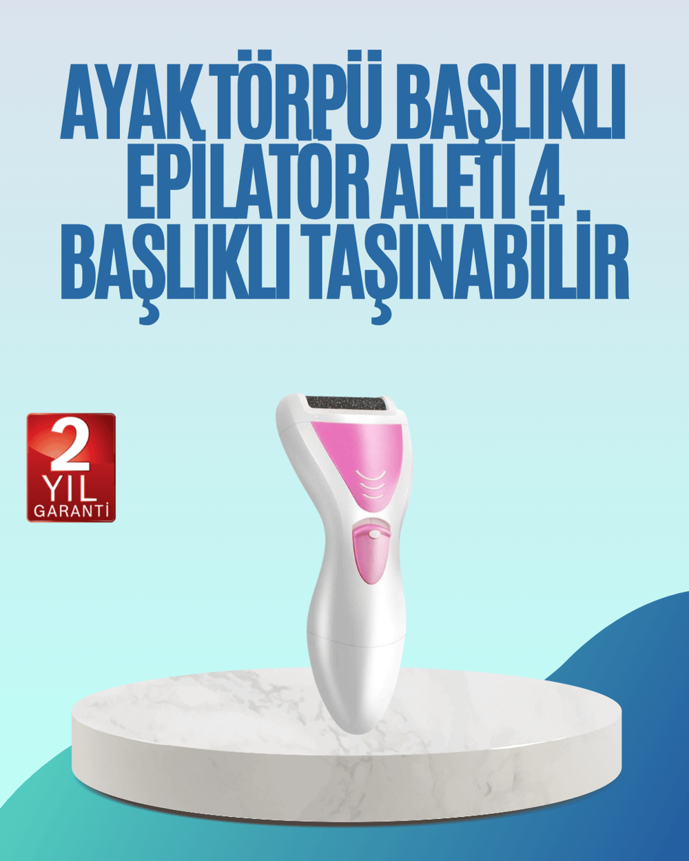 Şarjlı Epilatör ve Ayak Törpüsü Seti