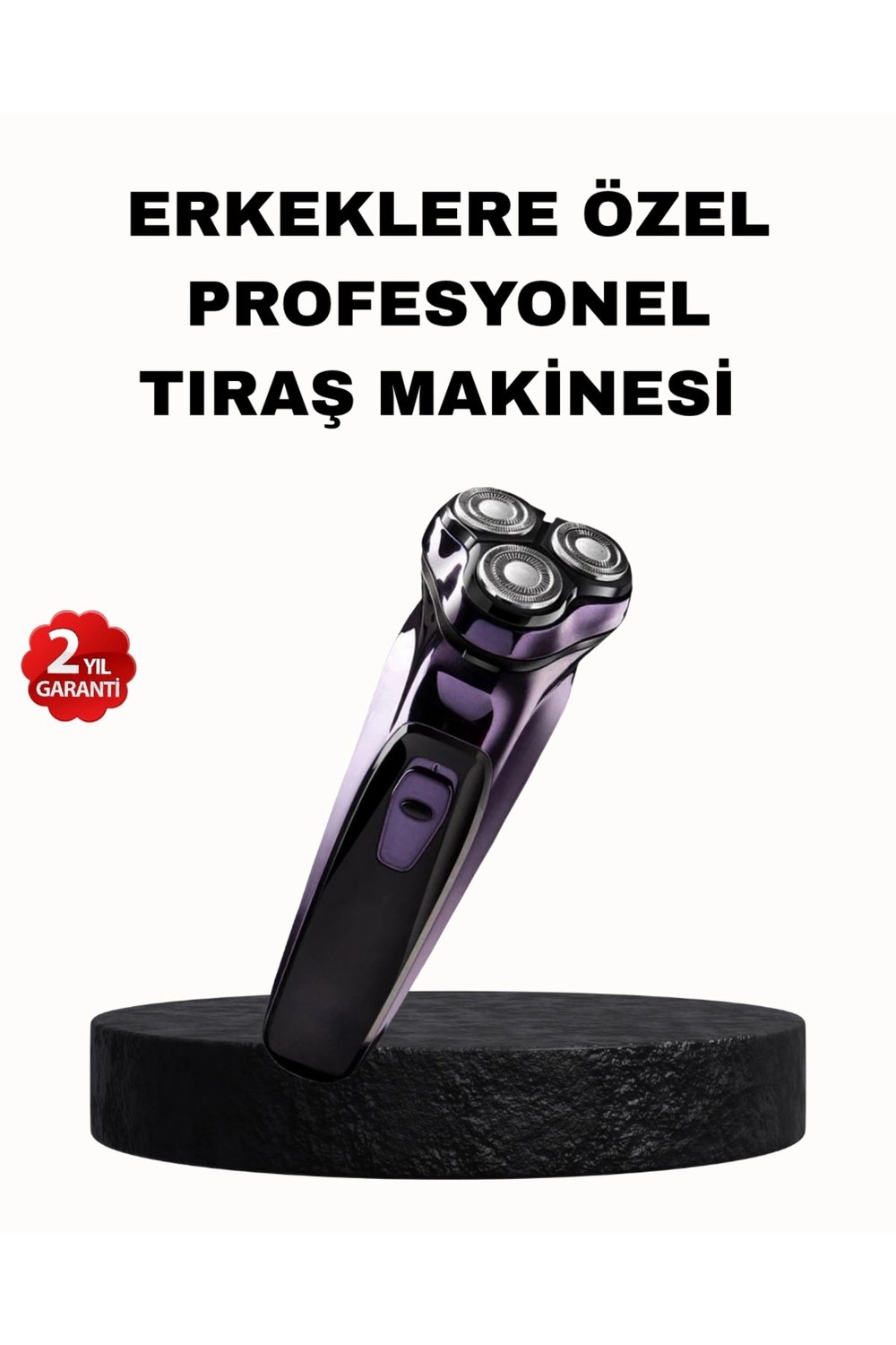 Şarjlı Saç ve Sakal Tıraş Makinesi Kablosuz Kompakt Tasarımlı