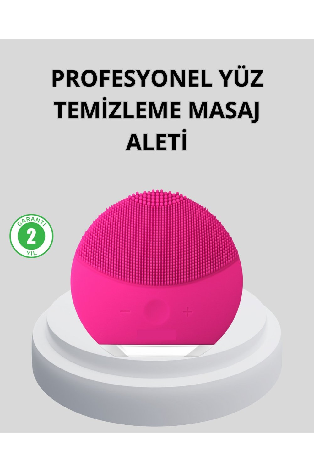 Şarjlı Su Geçirmez Yüz Temizleme ve Masaj Aleti – 3 Fonksiyonlu