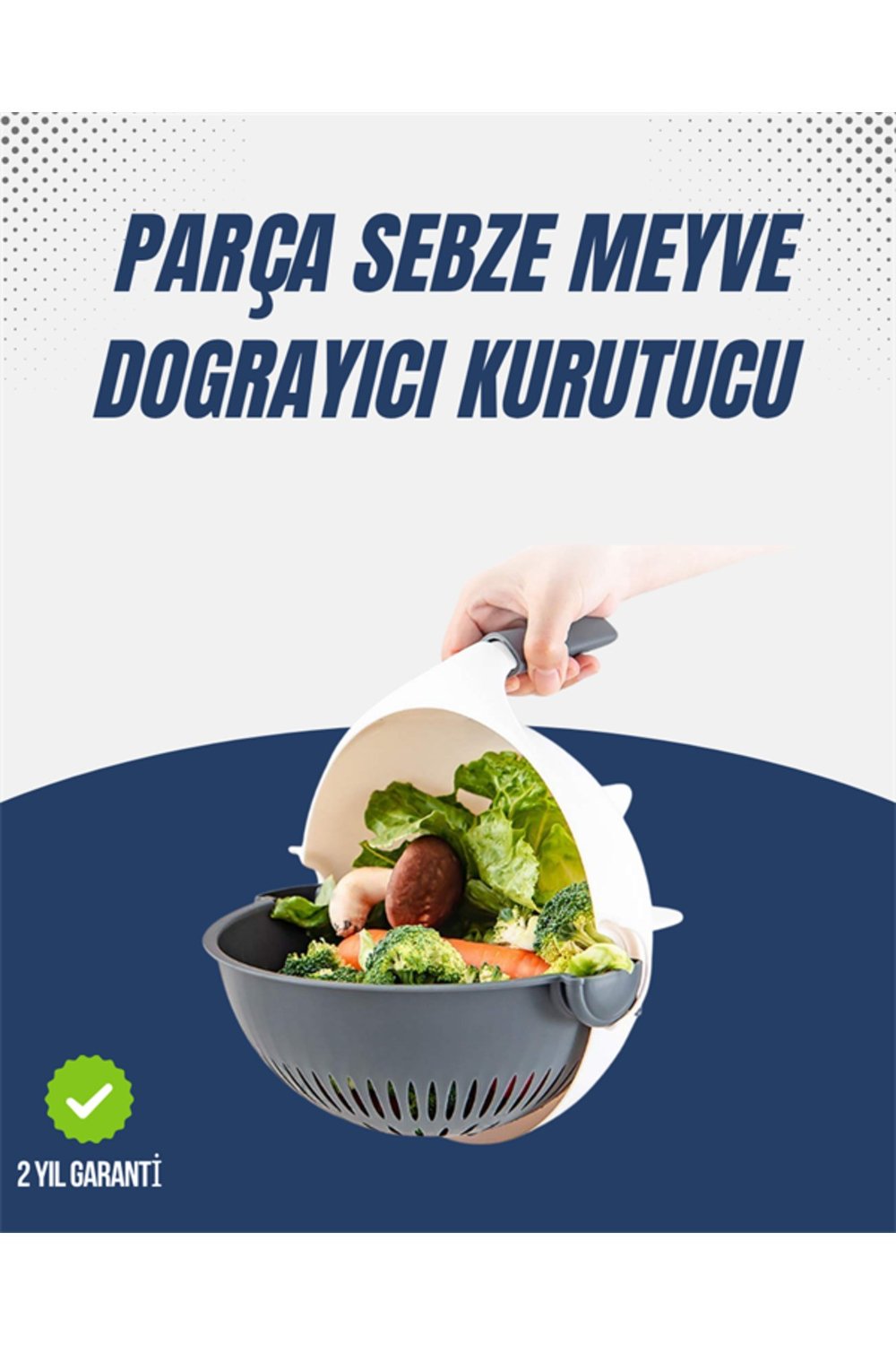 Sebze Doğrama ve Rendeleme İçin Pratik Mutfak Aparatı